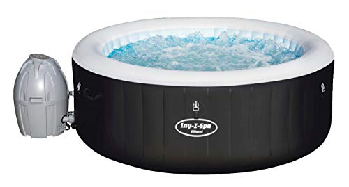 Bestway Lay-Z-Spa Whirlpool Miami AirJet aufblasbarer, rund, 180 x 66 cm, 2-4 Personen, schwarz