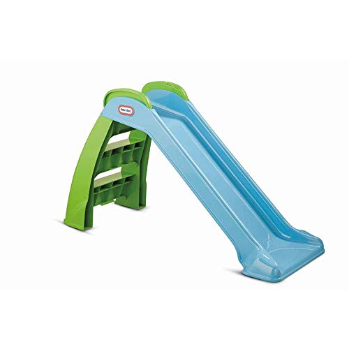 Little Tikes Erste Rutsche - Spielset für drinnen oder draußen - langlebig, stabil, kindersicher - blau und grün