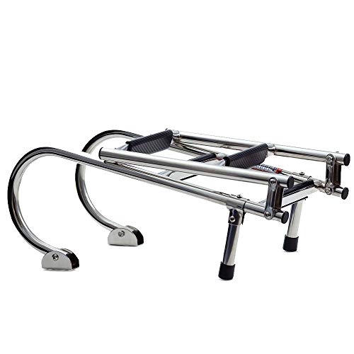 wellenshop Bootsleiter Klappleiter Badeleiter 4 Stufen Edelstahl
