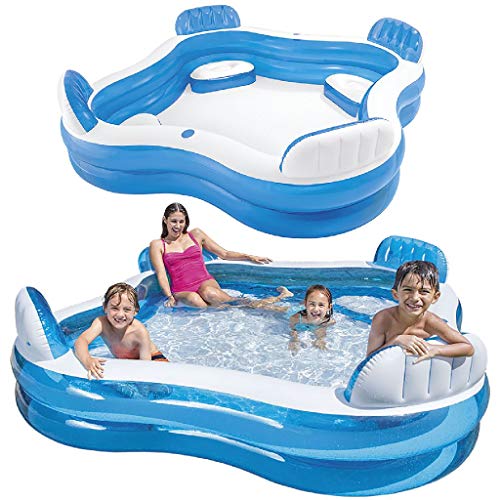 Intex 56475NP - Aufblasbares Swim Center Family Lounge, 90 x 90 x 26 Zoll