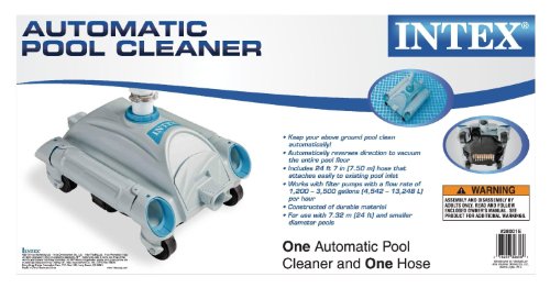 LEGNAGOFERR - Intex 28001 Auto- Pool-Reinigungsroboter kleiner Roboter für die Reinigung von oberirdischen Pools Schlauch 7,5 m Kollektion Intex Store